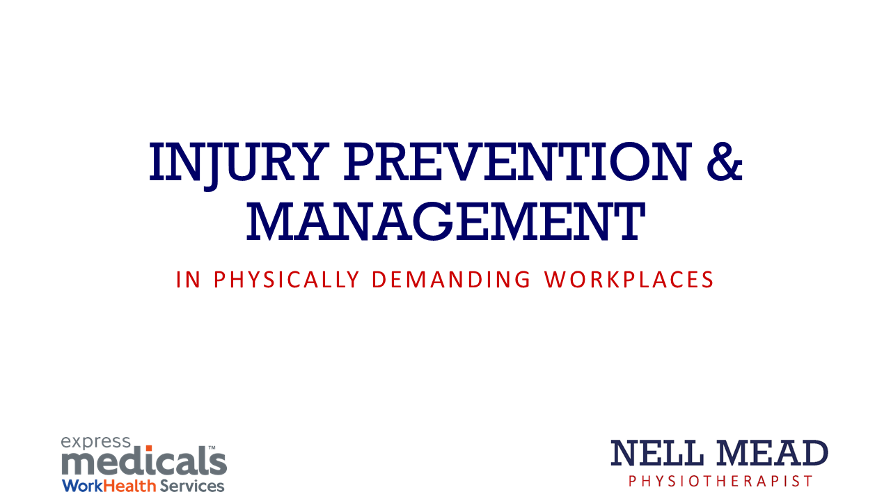 Watch now: Injury Prevention & Management Webinar with Nell Mead — Express Medicals
